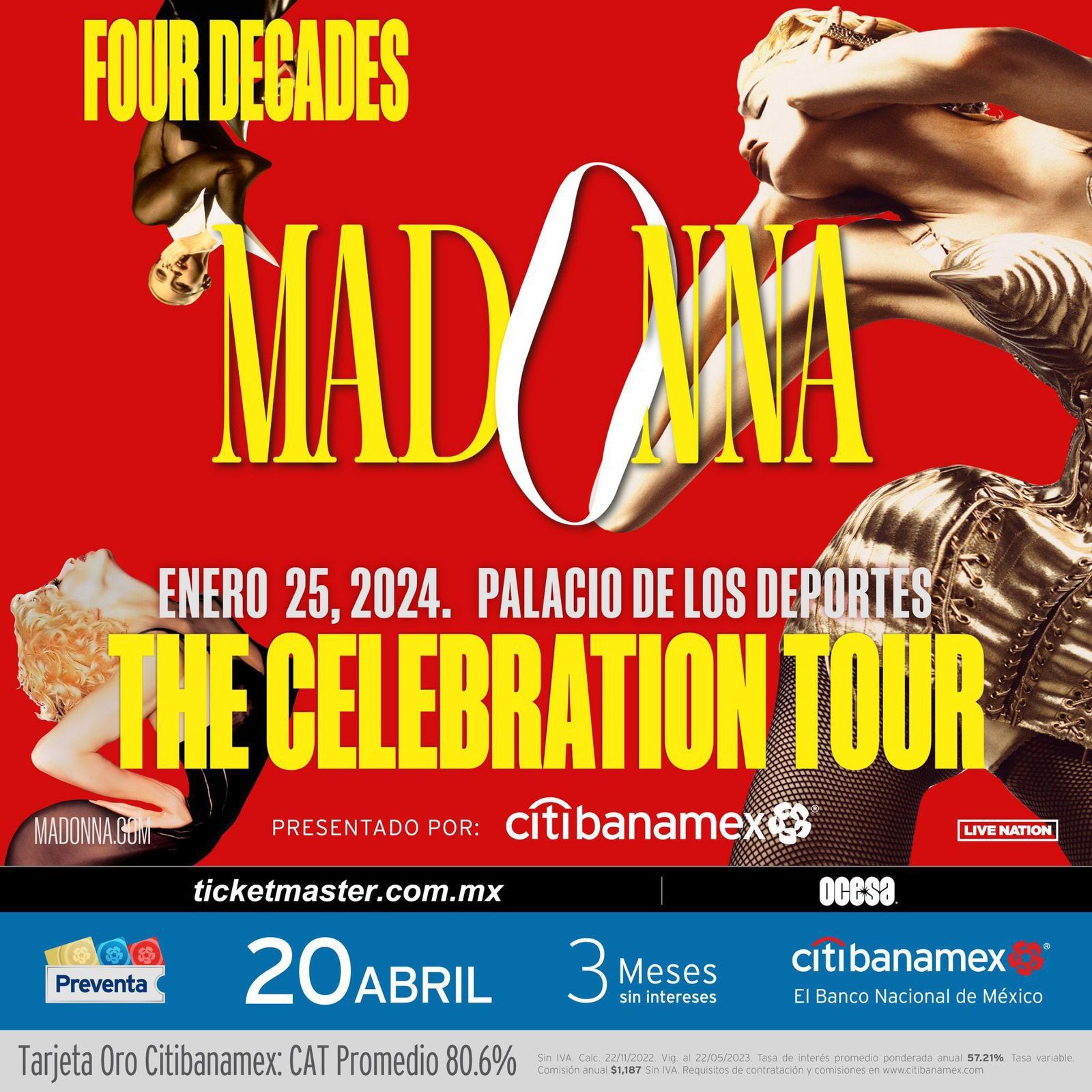 madonna en mexico precios