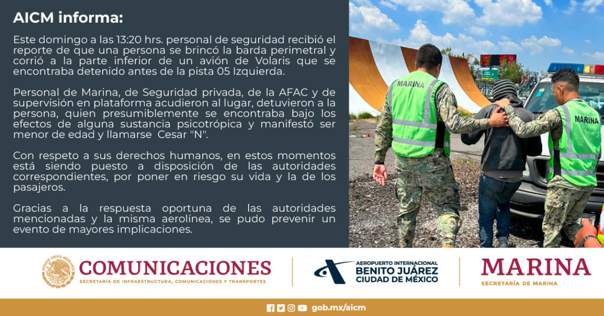 avion aicm joven pista