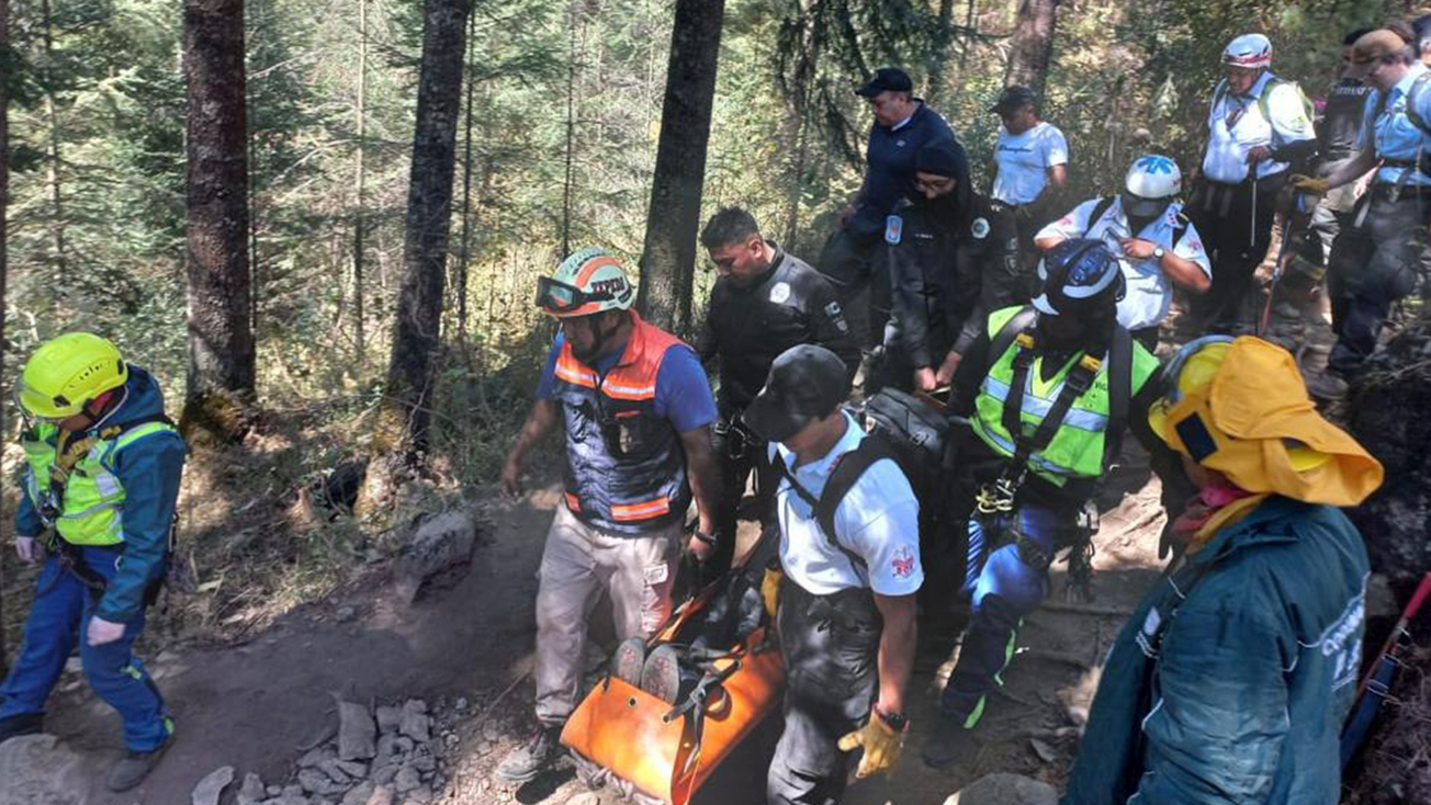 rescatan excursionista en los dinamos