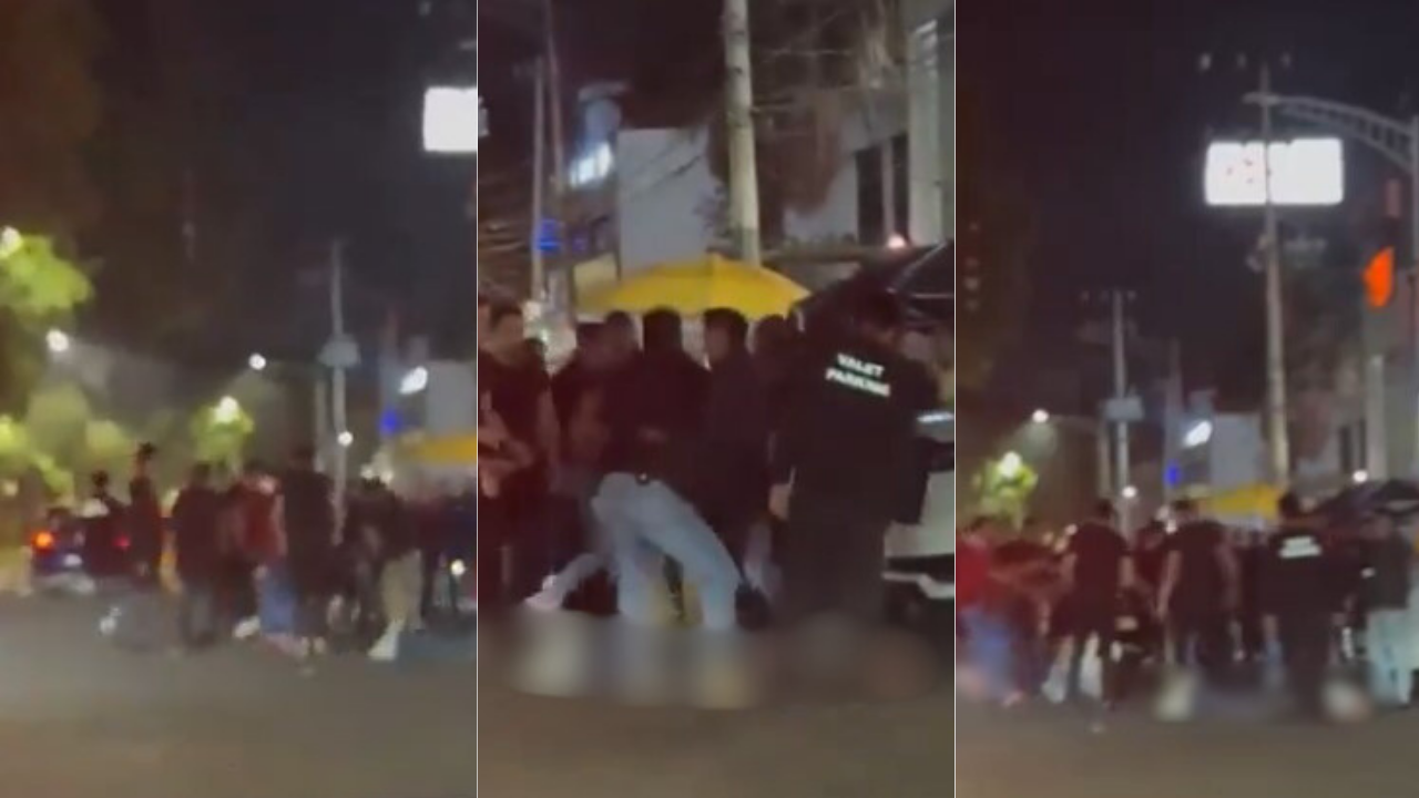 Video: Dos jóvenes fueron agredidos afuera de un bar en Tlalpan
