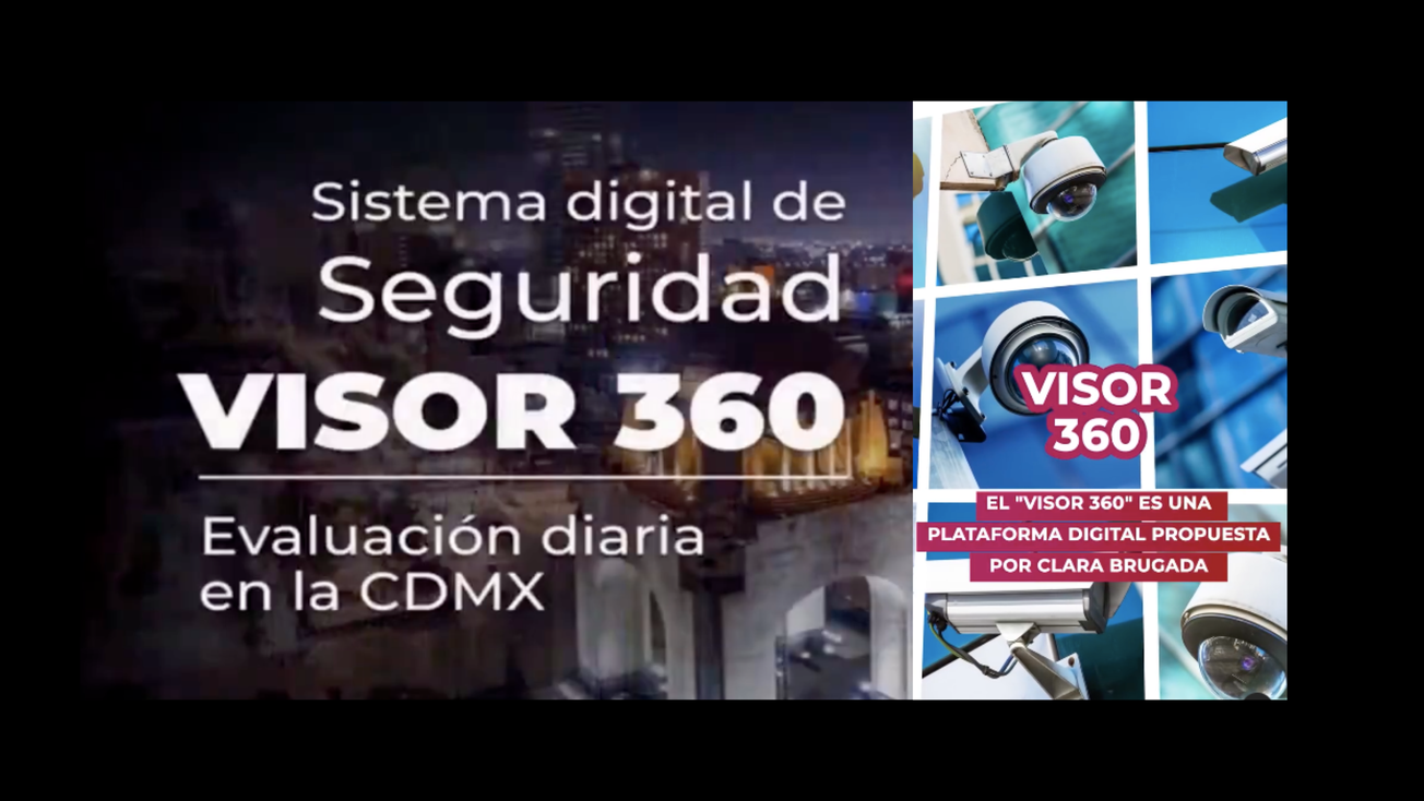 Qué es el Visor 360, propuesta de Clara Brugada contra la inseguridad en CDMX