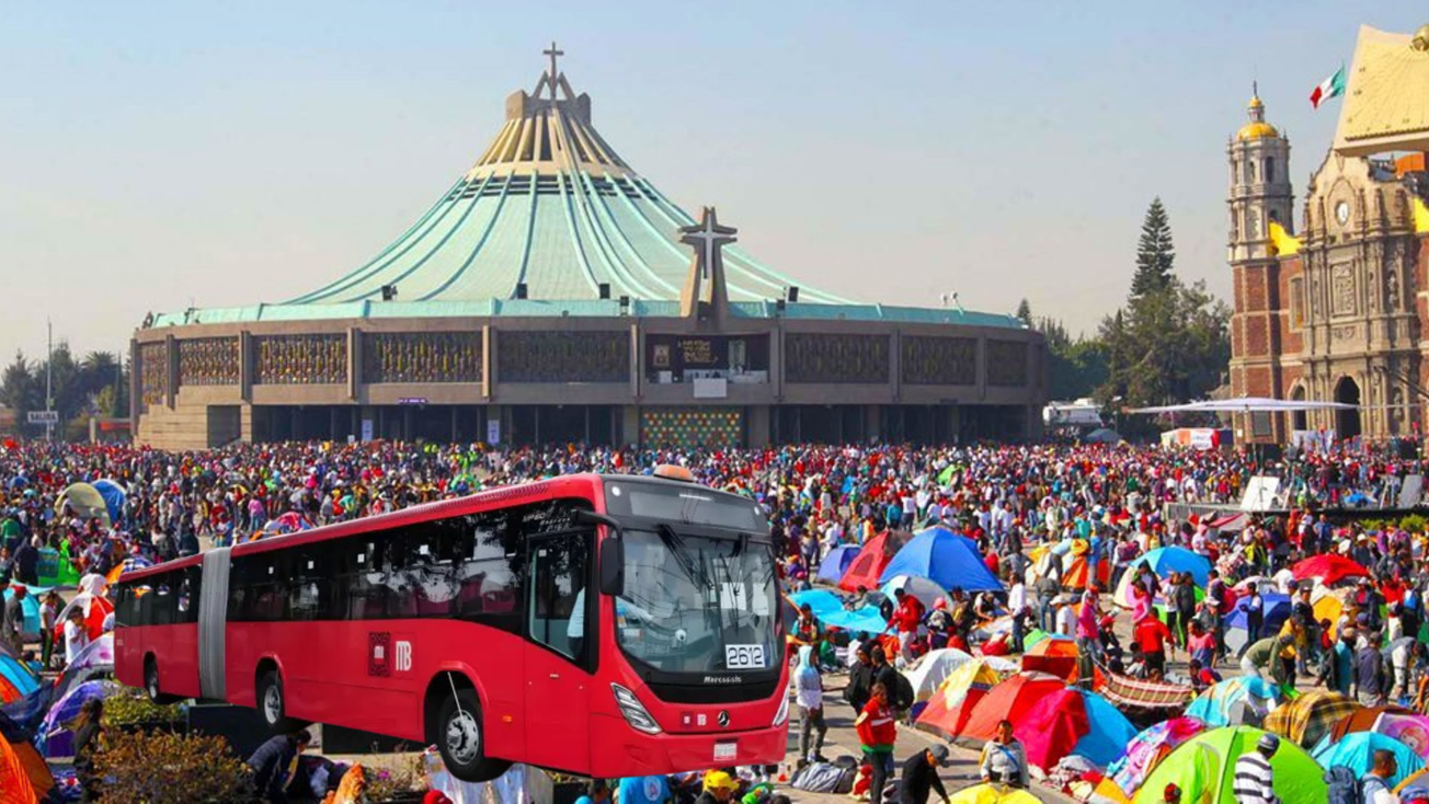 Día de la Virgen: Metrobús ajusta rutas este 12 de diciembre