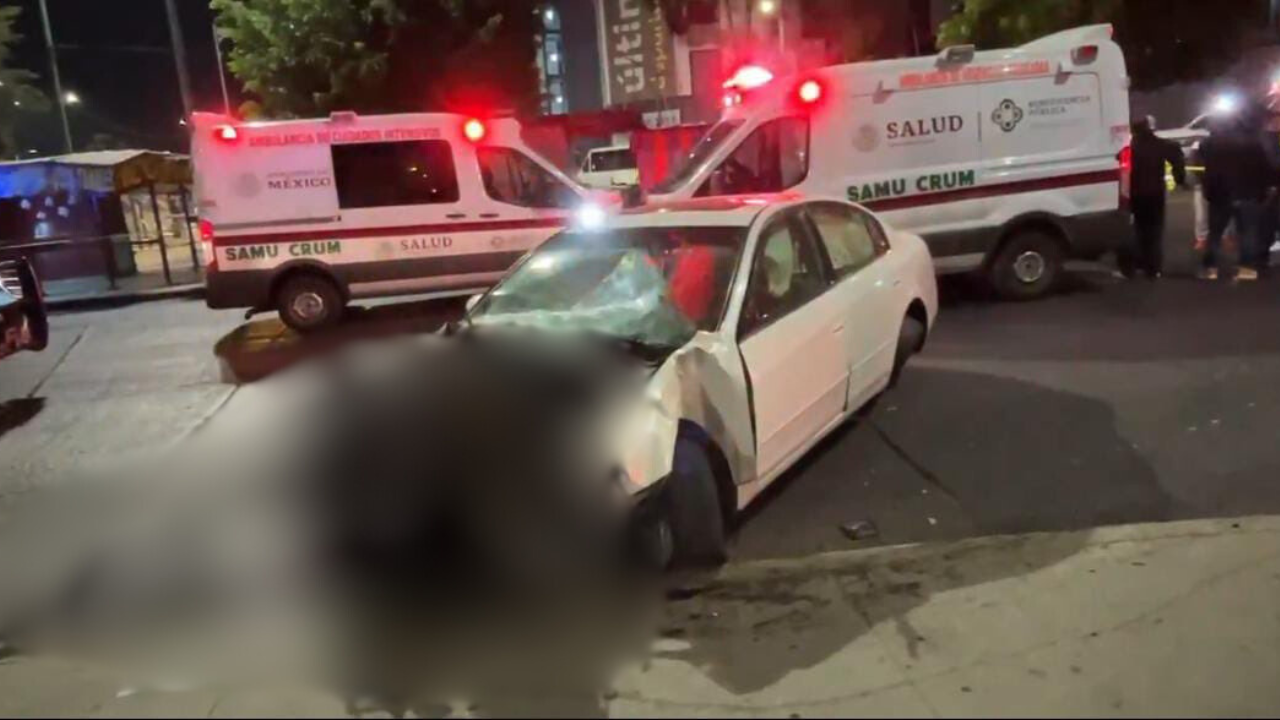 Accidente en Churubusco. 