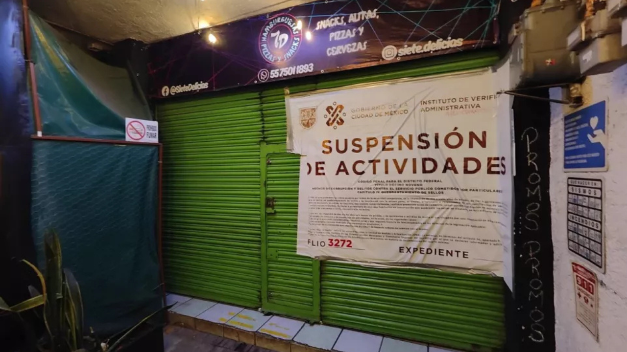 Chelerías cerradas en la CDMX.