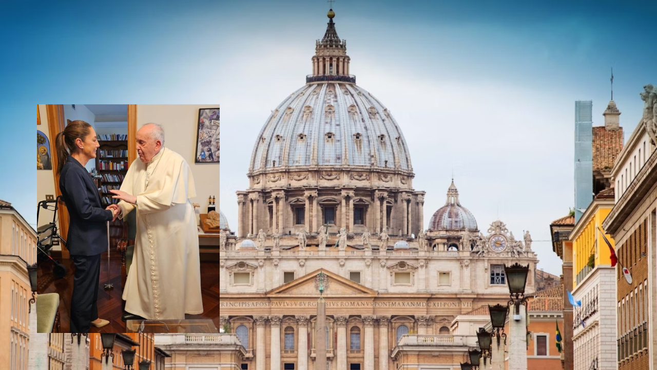 Así fue el encuentro de Sheinbaum con el papa Francisco
