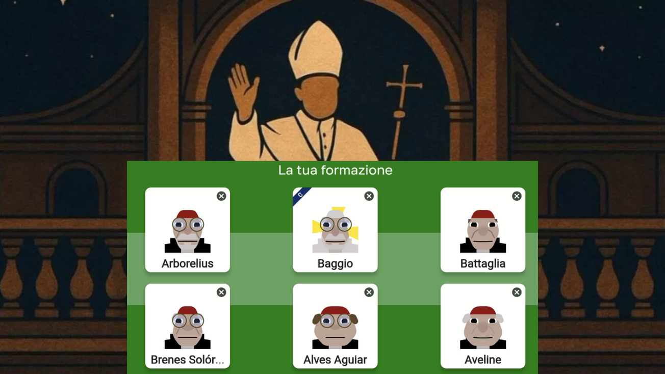 Fantapapa, el videojuego viral para elegir al nuevo Papa
