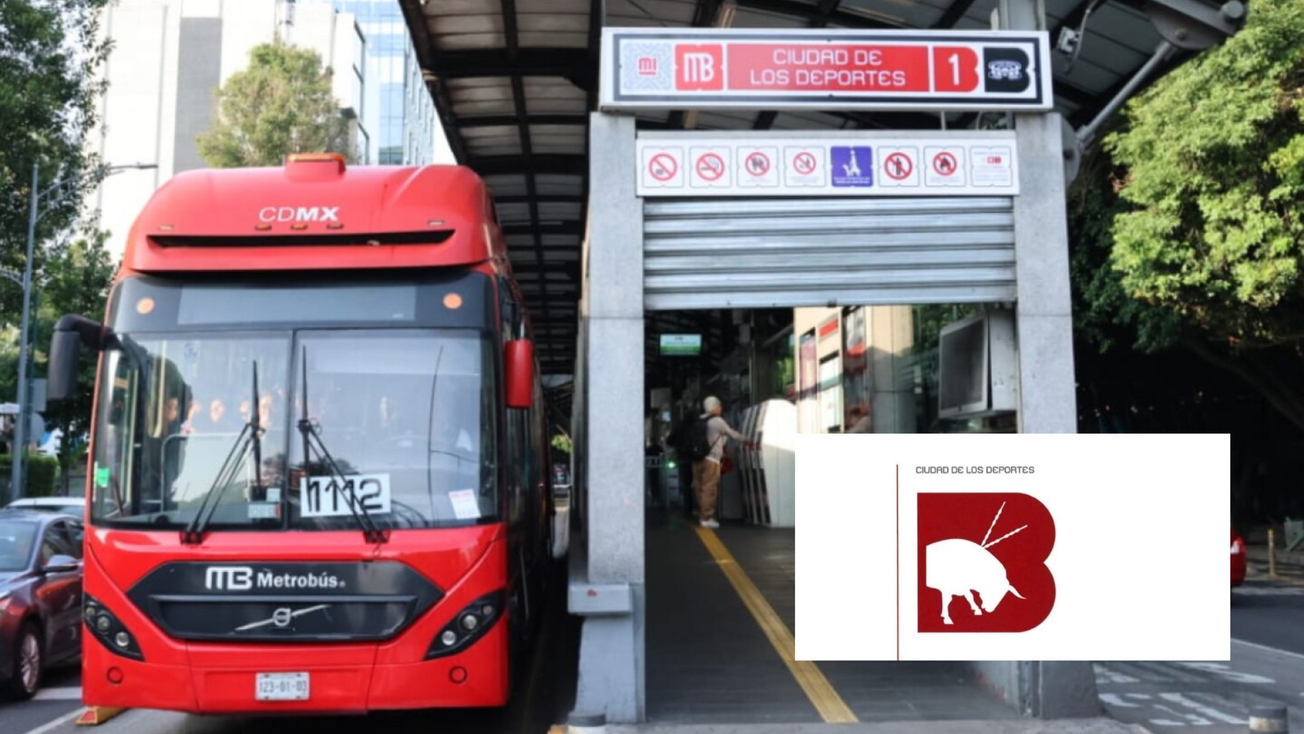 Metrobús: Cambian ícono de la estación Ciudad de los Deportes por esta razón