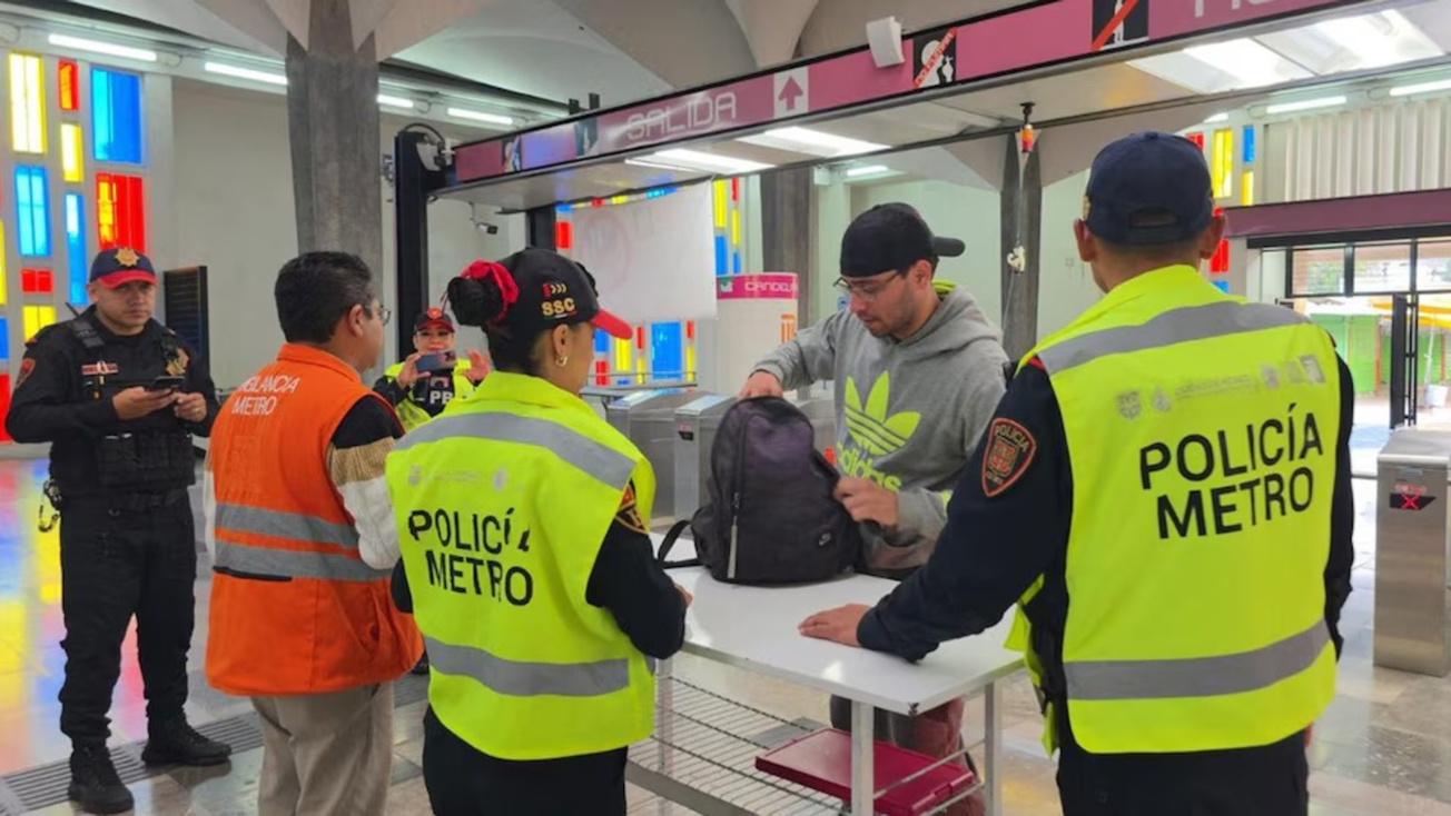 Activan revisiones en el Metro por fiestas decembrinas: aguas con estos objetos