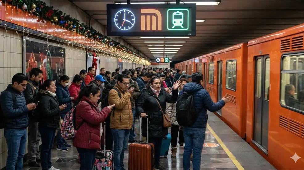 Horarios especiales de transporte este 24 de diciembre en CDMX